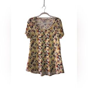 LuLaRoe Disney yellow Mickey classic Tee